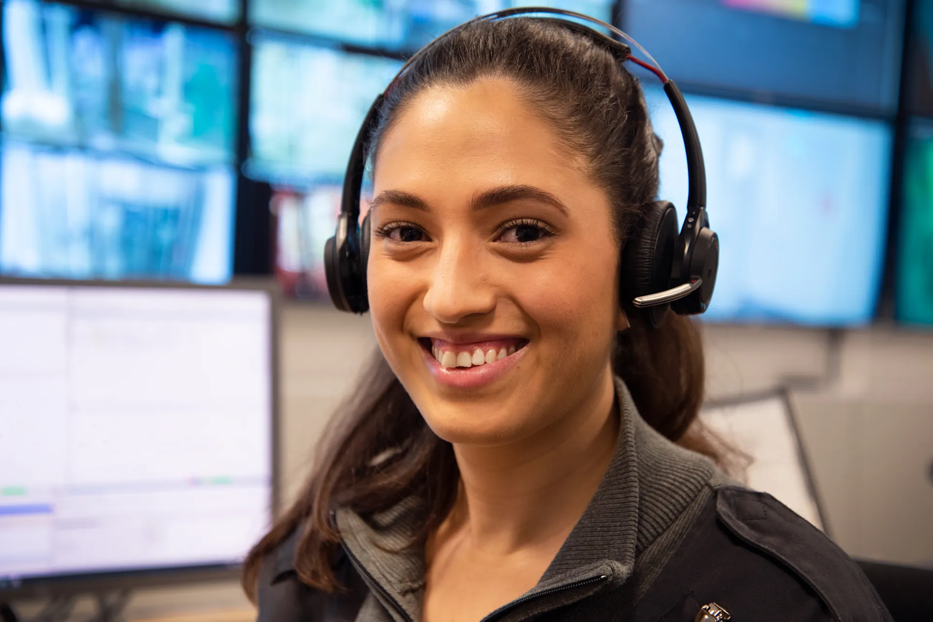 Medarbetare med headset