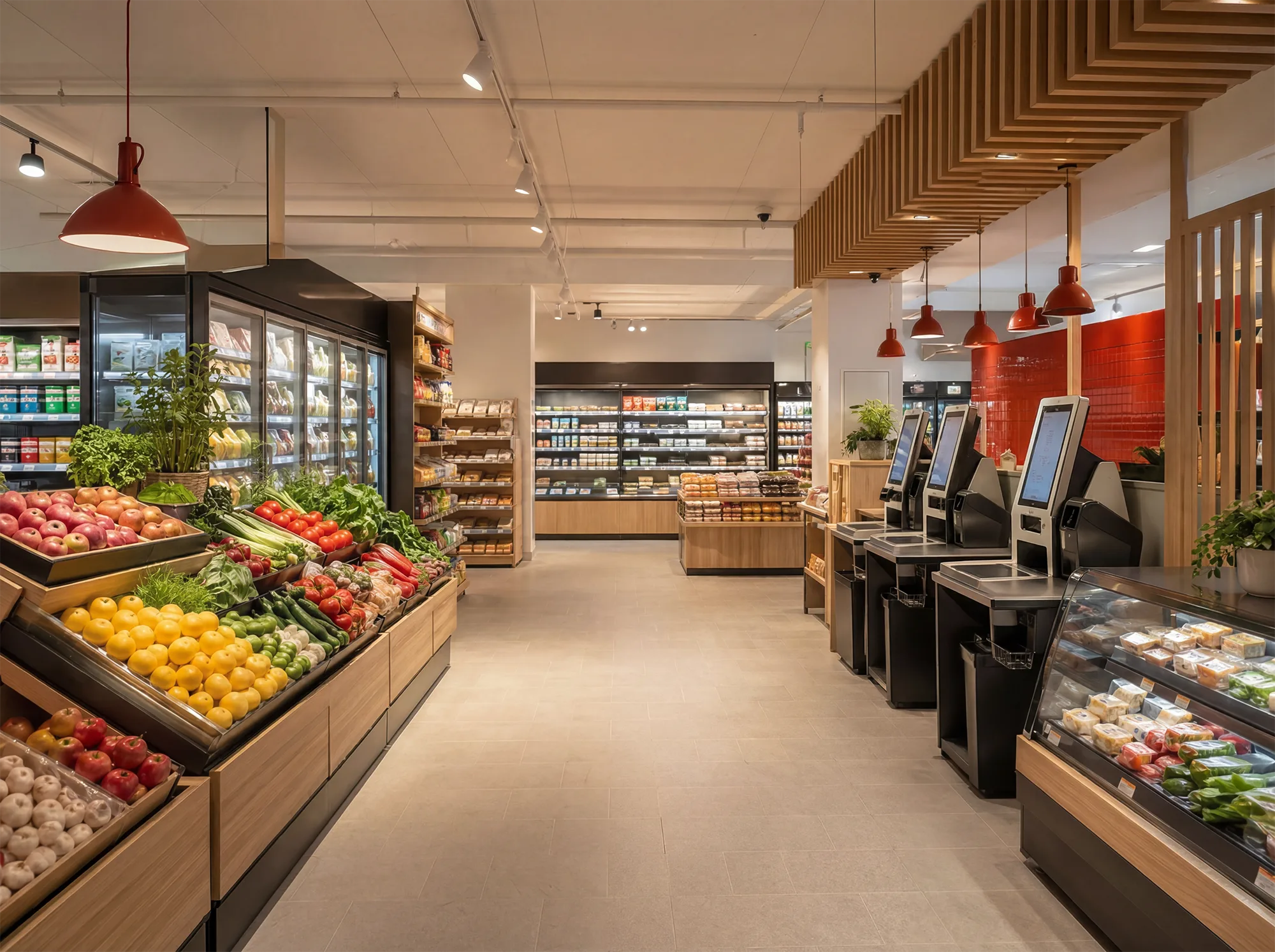 En obemannad butik som säljer livsmedel